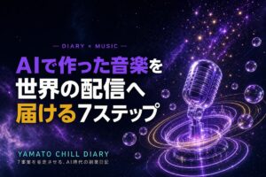 AIで作った音楽を世界の配信へ届ける7ステップ — YAMATO CHILL DIARY
