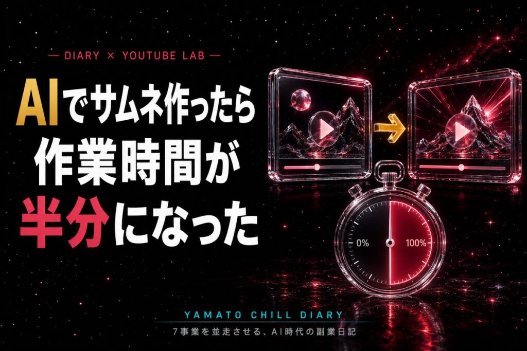 AIでサムネ作ったら作業時間が半分になった - DIARY