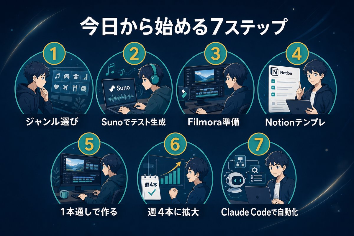 今日から始める7ステップ