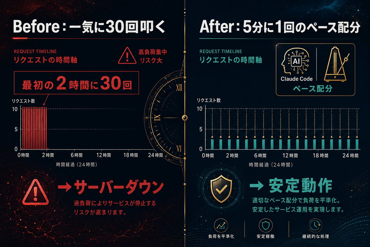 安全なペース配分Before/After