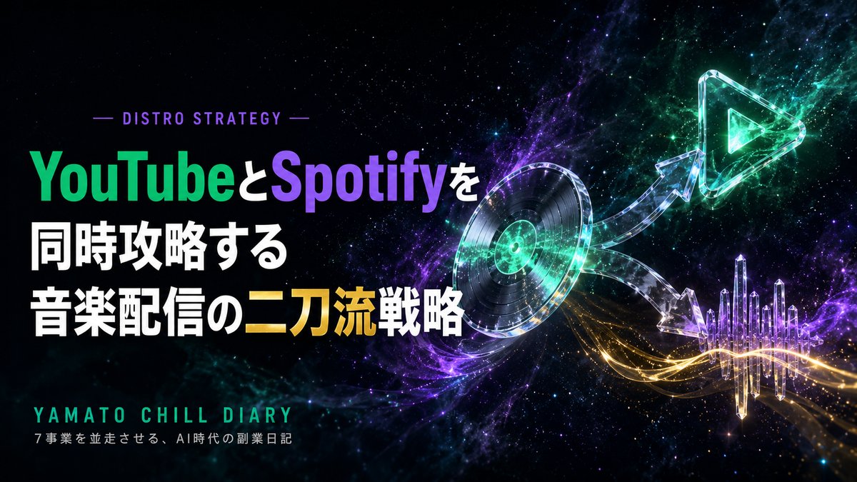 音楽配信ピラー YouTubeとSpotifyを同時攻略する音楽配信の二刀流戦略アイキャッチ